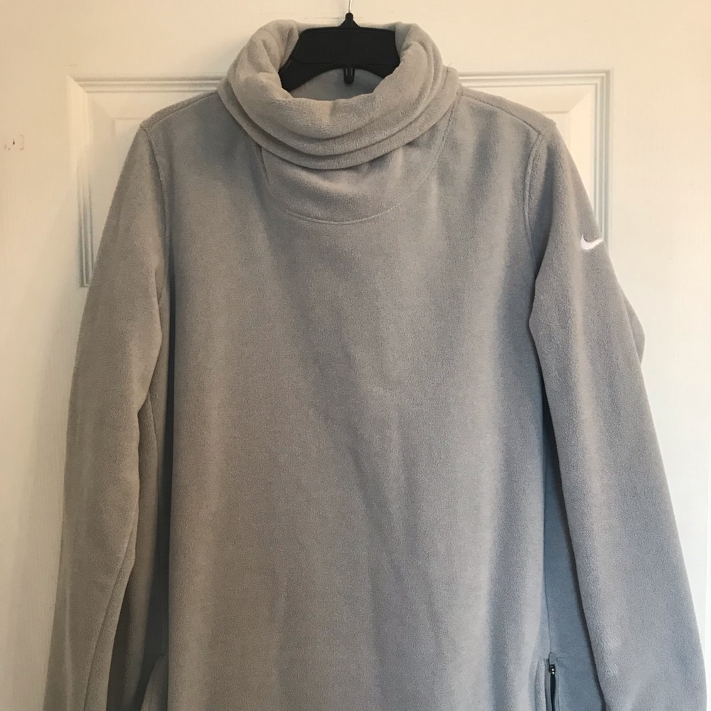 Nike Dry Fit funnel neck tunic sweatshirt gray L